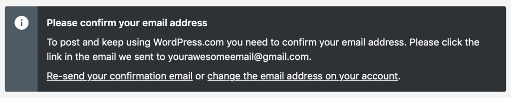 Privacy - Confirm your Email